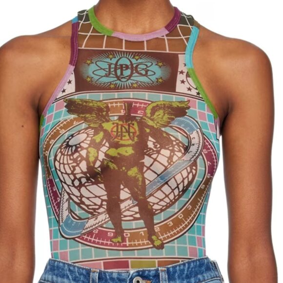 Jean Paul Gaultier - Multicolor Printed Bodysuit (NWOT) - Worn Once - Picture 4 of 5